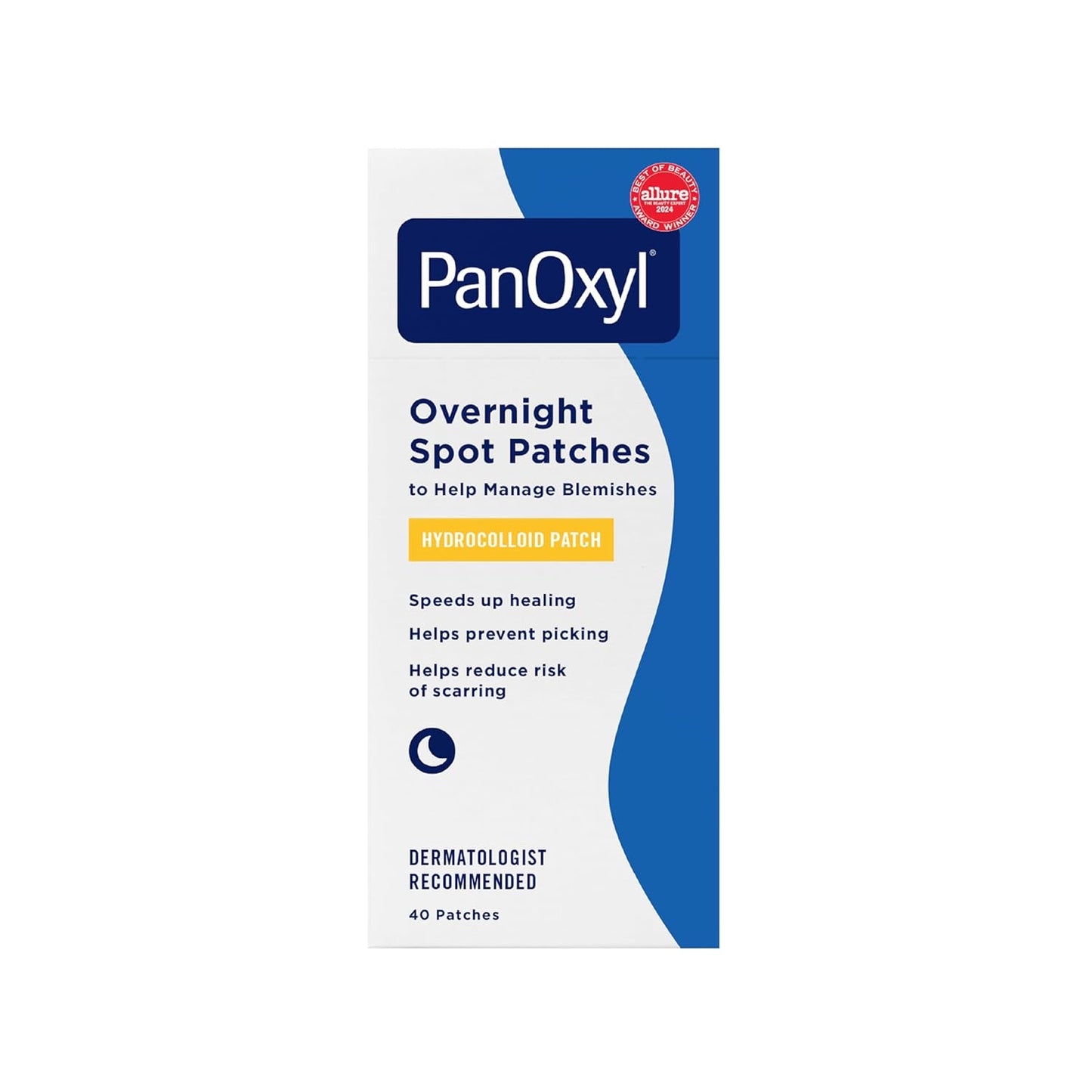 PanOxyl PM Overnight Spot Patches – Advanced Hydrocolloid Healing Technology – Fragrance-Free – 40 Count