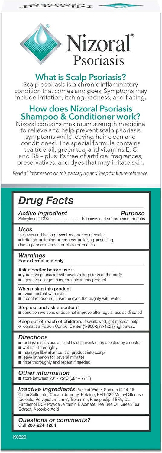 Nizoral Scalp Care Shampoo & Conditioner | Cleansing Relief Formula | 11oz