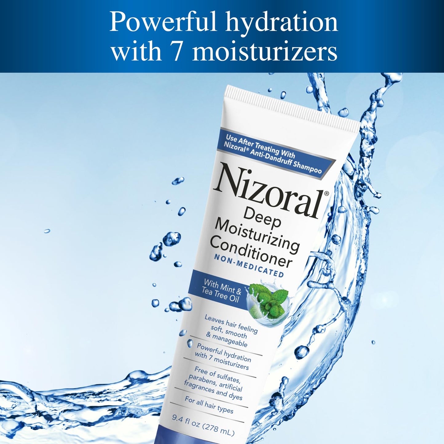 Nizoral Deep Moisturizing Conditioner | Mint & Tea Tree | Sulfate-Free 9.4 oz