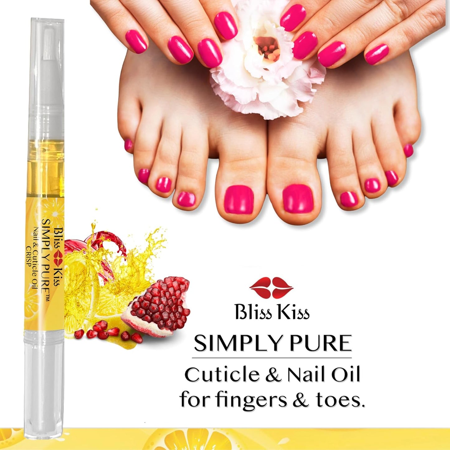 Bliss Kiss Pure Cuticle & Nail Oil Pen - Crisp - Better Than OPI Avoplex