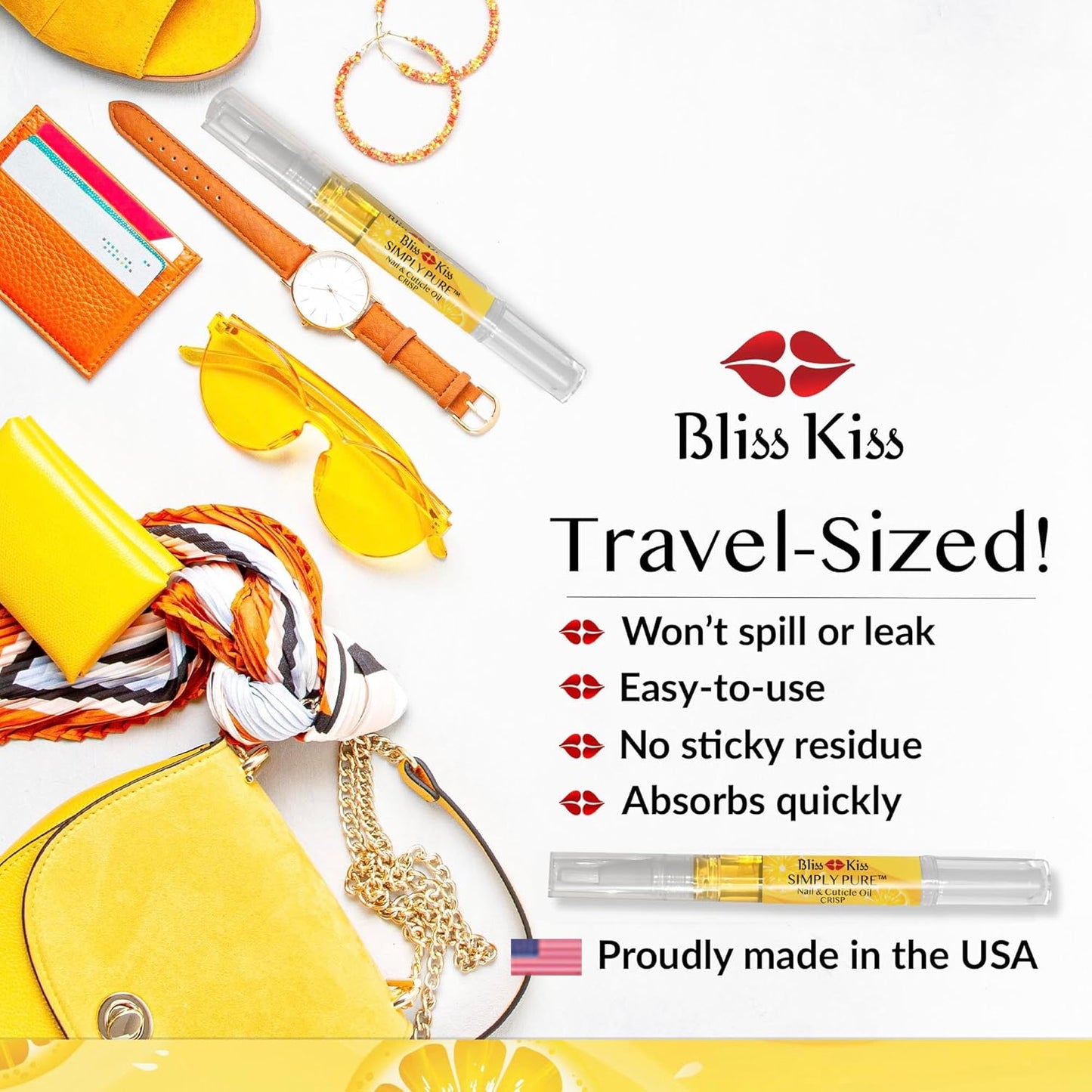 Bliss Kiss Pure Cuticle & Nail Oil Pen - Crisp - Better Than OPI Avoplex