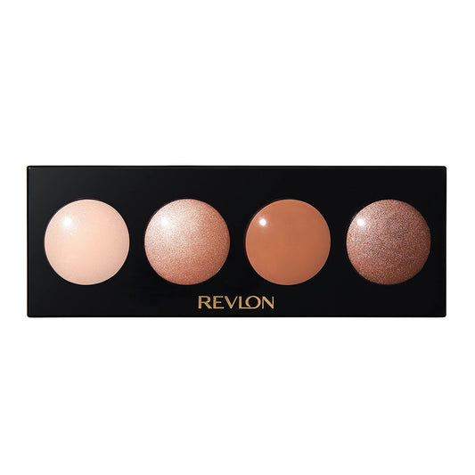 Revlon Crème Eyeshadow Palette, Illuminance Eye Makeup with Crease- Resistant Ingredients, Creamy Pigmented in Blendable Matte & Shimmer Finishes, 710 Not Just Nudes, 0.12 Oz